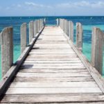 Jetty stretching out into the ocean at Rottnest