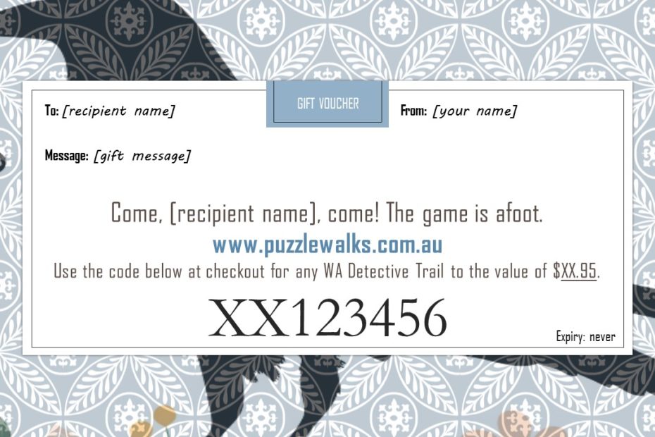 An example of the gift voucher you wil receive.