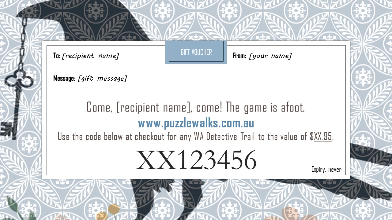 An example of the gift voucher you wil receive.