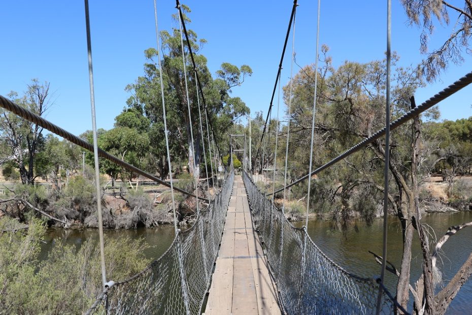 Pedestrian bridge in York, Western Australia