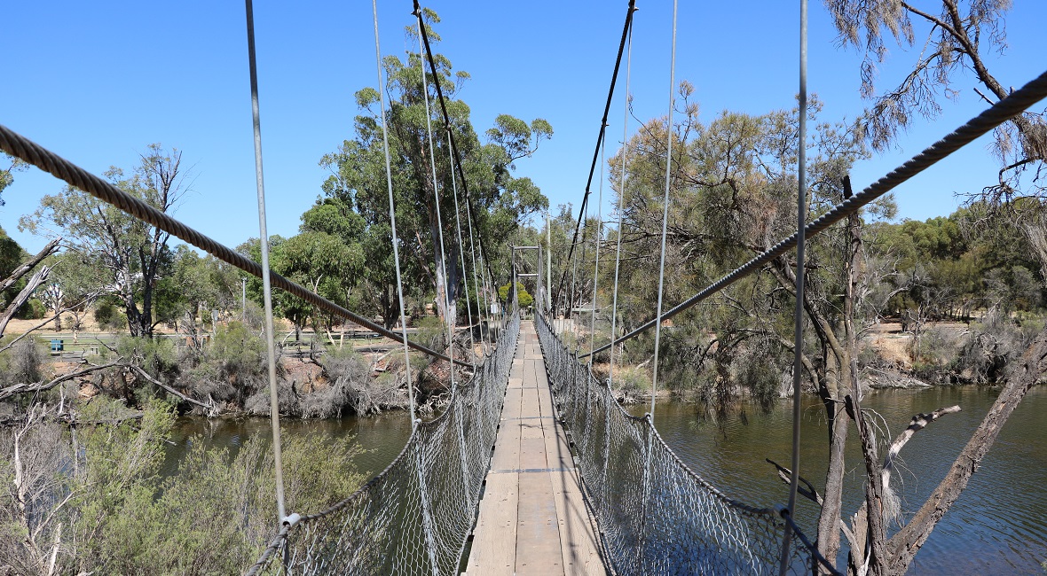 Pedestrian bridge in York, Western Australia